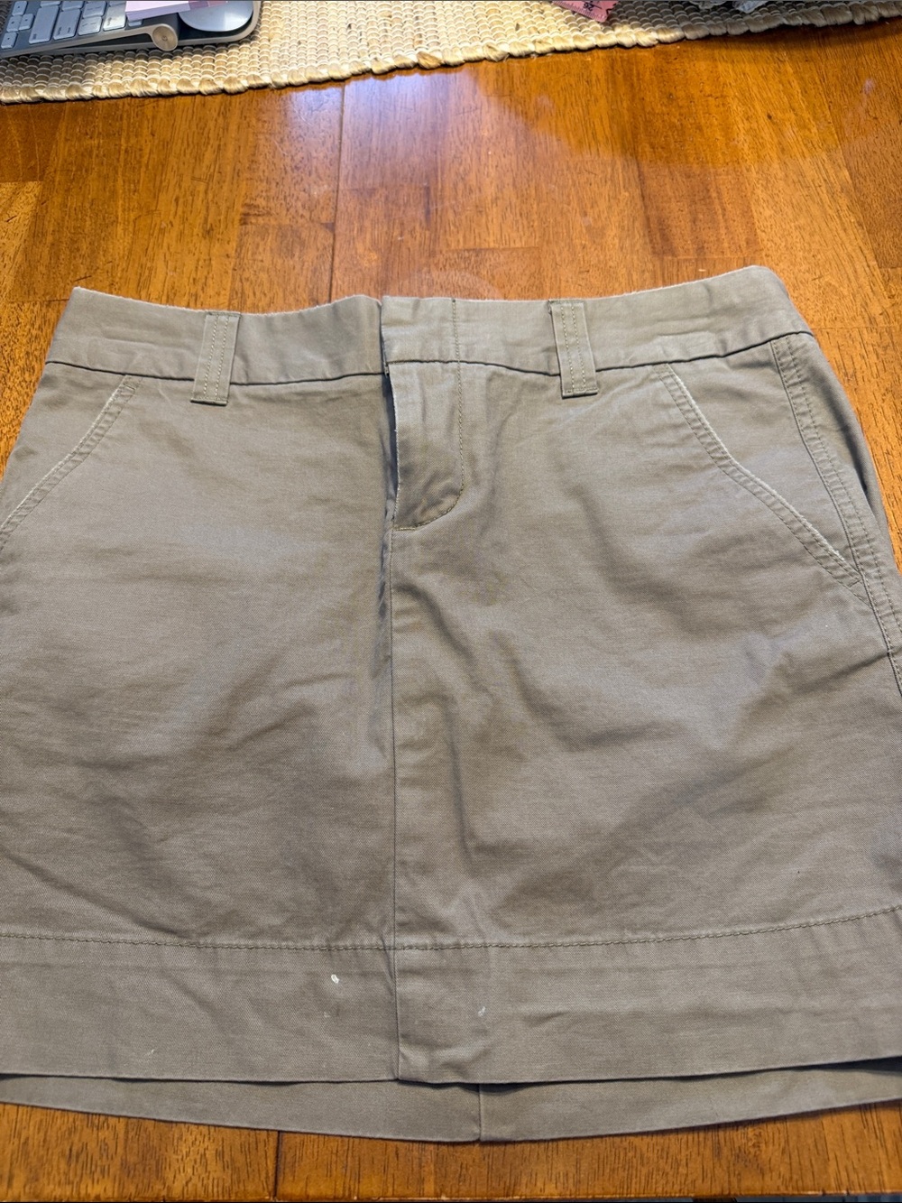 GAP Brown Mini Skirt with Front Pockets